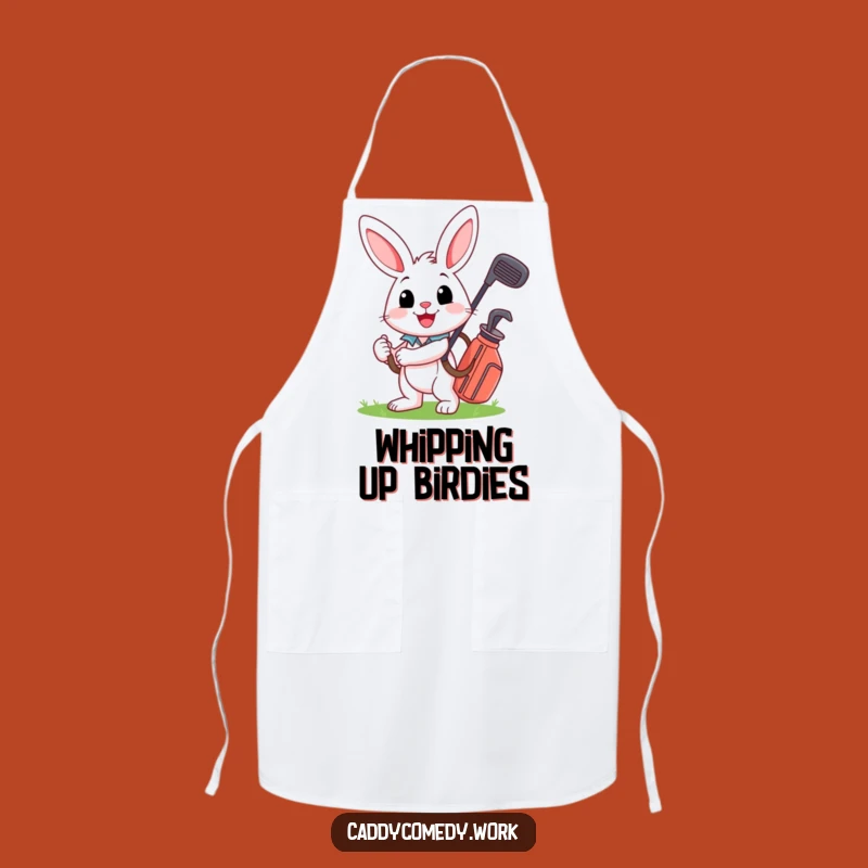 Funny Rabbit Chef Apron - Cheerful Kitchen Golf Companion