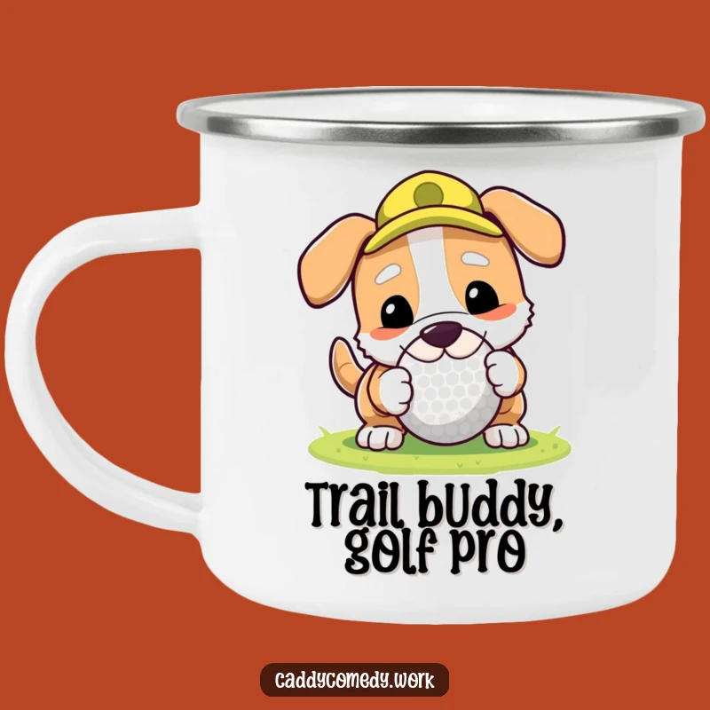 Funny Dog Golf Camping Mug - Playful Outdoor Companion