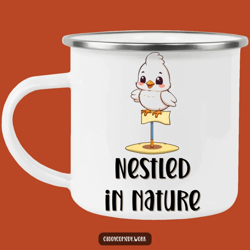 Funny Bird Golfer Camping Mug - Durable and Cheerful for Outdoor Adventures!