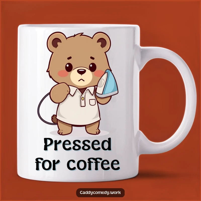 Funny Bear Golfer Mug - Hilarious Gift for Determined Golfers and Bear Lovers!