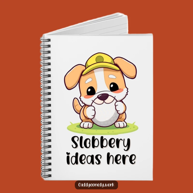 Funny Dog Golfer Notebook - Jot Down Playful Golf Notes